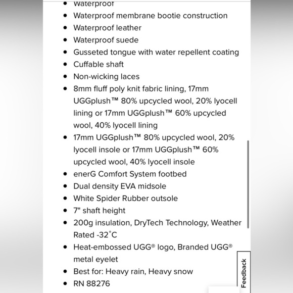 Ugg Adirondack lll Boot Size 9 NEW - Picture 5 of 16